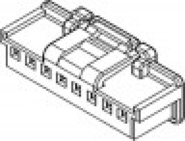 5023510600, Conn Housing RCP 6 POS 2mm Crimp ST Cable Mount Natural DuraClik Bag
