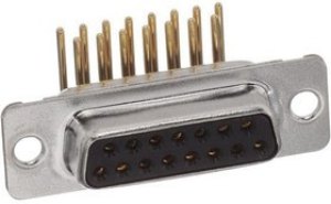 L77DA15SC, D-Sub Standard Connectors 15P Size A Female Right Angle D Series L77DA15SC, D-Sub Standard Connectors 15P Size A Female Right Angle D Series