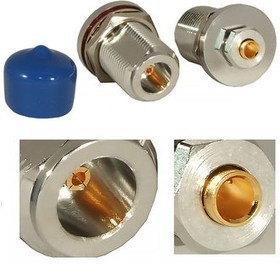 N-F137R, Разъем высокочастотный, гнездо N, под кабель RG402, SF-141 или аналоги