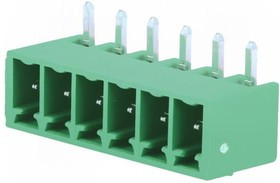 MC 1,5/ 6-G-3,81, Разъемный клеммник, 3,81мм, Кол-во полюс: 6, угловой 90°, гнездо