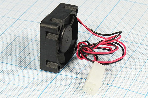 KF0310B1HR-R (10000RPM) 12V/0,11A (30х30х10) B(подшипник) CFM3,93/dBA31,6 Jamicon вентилятор,с разъемом 2 контакта MOLEX 5239-2(PHU-2)