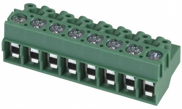 1934926, Pluggable Terminal Blocks 8 Pos 5mm pitch Plug 26-14 AWG Screw