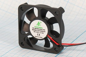 Вентилятор 50x50x10, напряжение 24В, ток 0,15А, выводы 2L, подшипник качения, FSY50B24H