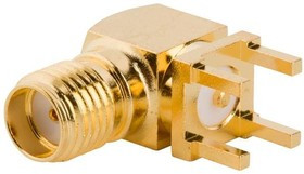 132136-12, RF Connectors / Coaxial Connectors R/A PCB Jk Thru-Hole