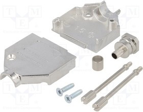 DTZK15-CZK6.0-K, Корпус для разъемов D-Sub, D-Sub HD 26pin,D-sub 15pin, прямой