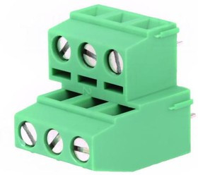 MKKDSN-3-5.08, Зажимная рейка для печатных плат, угловой 90°, 5,08мм, на PCB MKKDSN-3-5.08, Зажимная рейка для печатных плат, угловой 90°, 5,08мм, на PCB