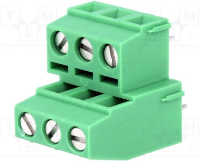 MKKDSN-3-5.08, Зажимная рейка для печатных плат, угловой 90°, 5,08мм, на PCB MKKDSN-3-5.08, Зажимная рейка для печатных плат, угловой 90°, 5,08мм, на PCB