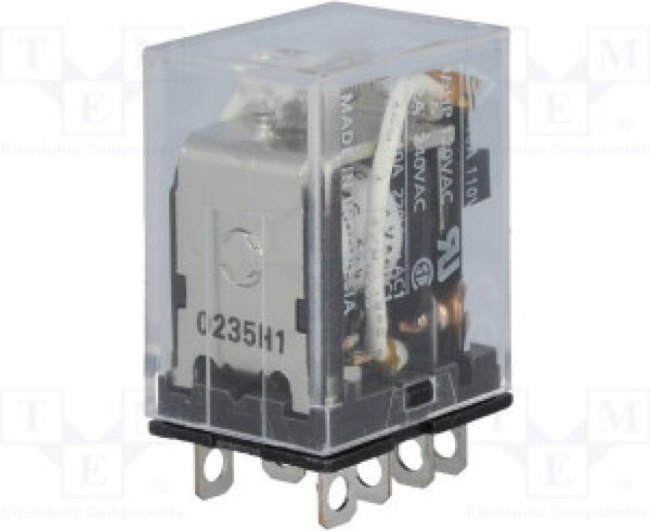 LY2-24AC, Реле: электромагнитное, DPDT, Uобмотки: 24ВAC, 10A/110ВAC, 10А LY2-24AC, Реле: электромагнитное, DPDT, Uобмотки: 24ВAC, 10A/110ВAC, 10А