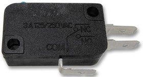 CSM30500D, Микропереключатель, Стандартный, Кнопка, SPDT, Быстрое Соединение, 5 А