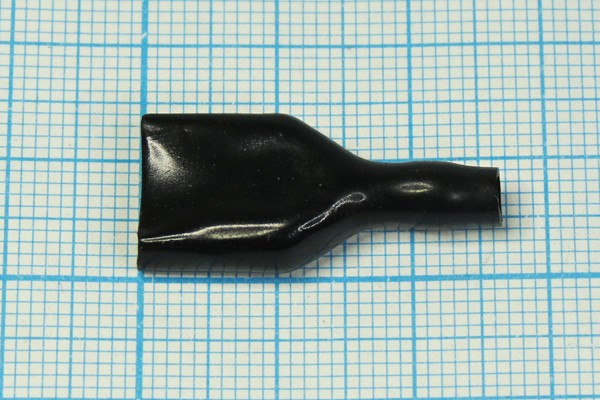 Кожух для клемм 9.5x0.8мм, черный, 29x13.5мм; №762 клемма кожух гн 9,5x0,8\\1H\\\29x13,5