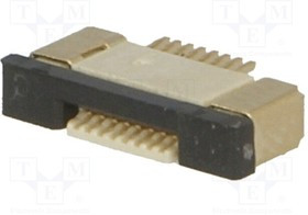 F0500WR-S-08PT, Разъем: FFC (FPC), горизонтальный, PIN: 8, SMT, 0,5А, 30мОм, 0,5мм