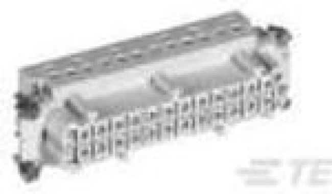 2-1103641-3, Conn Rectangular F 24Signal/1Ground POS Crimp ST Panel Mount Box