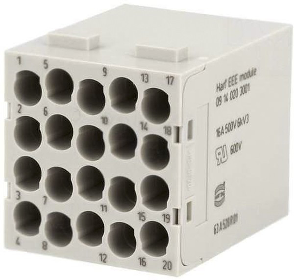 SRK-BS-MD-ST-001, Automotive Connectors BKSHL, MED, BLK, ST NW 17/22