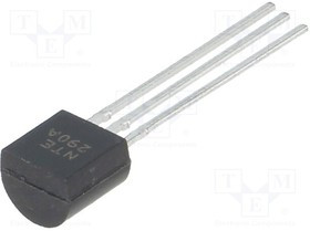 NTE290A, Транзистор: PNP, биполярный, 80В, 0,5А, 0,6Вт, TO92 NTE290A, Транзистор: PNP, биполярный, 80В, 0,5А, 0,6Вт, TO92