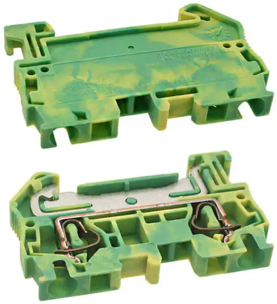 ST 4-PE, Заземляющий клеммный модуль с пружинными зажимами