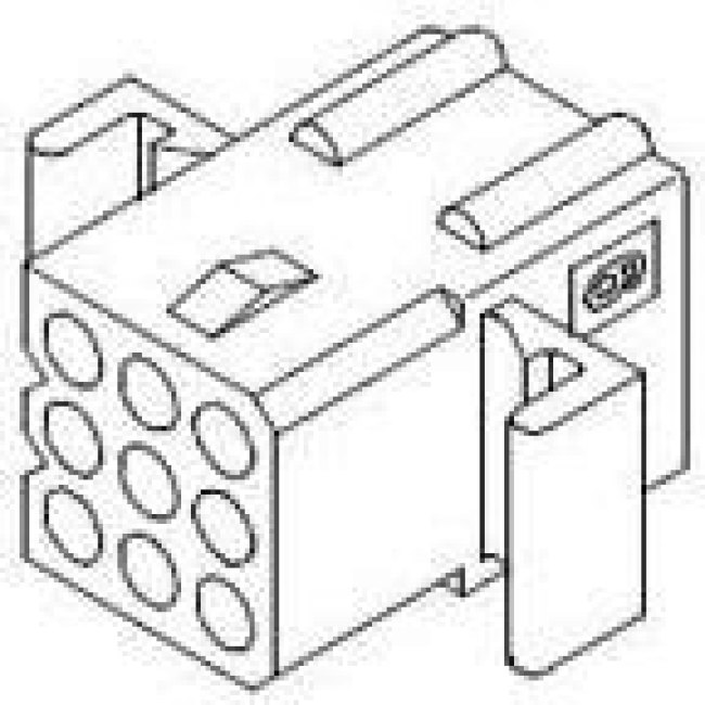 50-36-2281, Pin &amp; Socket Connectors .062 Conn Recept Prebent Ears 9Ckt
