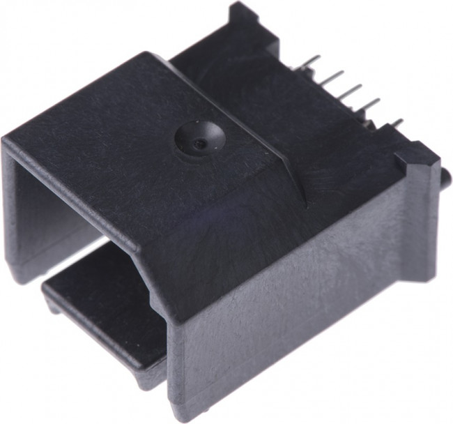 104004-0501, USB Connectors 0.80mm P Mini B Vert Hdr TH 5 CKT Type A