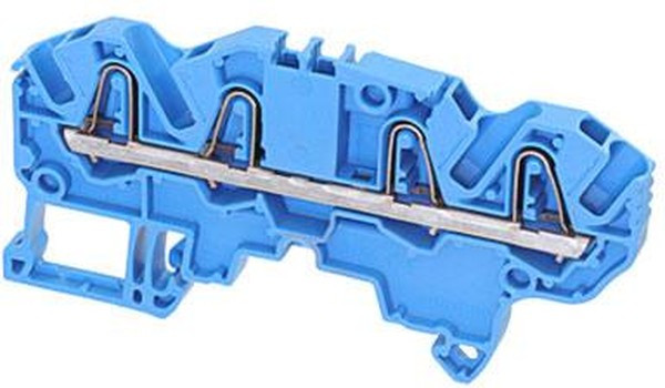 1SNK705022R0000, TERMINAL BLOCK, DINRAIL, 4POS, 12AWG