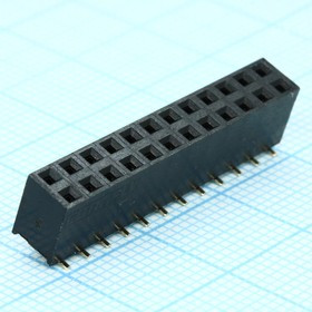 DS1023-11-2X12B8XBS, (PBD-24 2X12 smd), Гнездо на плату 2.54мм