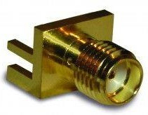 132255-12, RF Connectors / Coaxial Connectors END LAUNCH RCPT .062in PCB