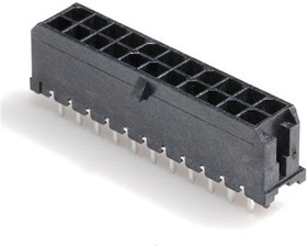 43045-2227, Headers &amp; Wire Housings MicroFit 3.0 V TH Hdr DR Tin 22Ckt