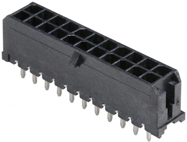 43045-2227, Headers &amp; Wire Housings MicroFit 3.0 V TH Hdr DR Tin 22Ckt