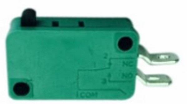 KW3-02-06, Микропереключатель , 19.8х10.3х27.8 мм, ON-(ON), SPST 2P, 250 В, 5 А, 30 мОм, -25...+85 °C