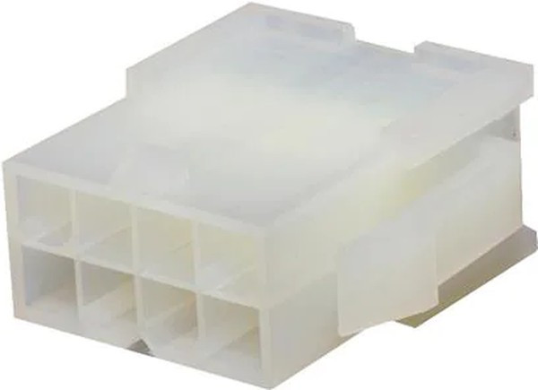 39-01-2081, Корпус разъема, монтажные ушки, UL 94V-2, Серия Mini-Fit Jr., Штекер, 8 вывод(-ов), 4.2 мм 39-01-2081, Корпус разъема, монтажные ушки, UL 94V-2, Серия Mini-Fit Jr., Штекер, 8 вывод(-ов), 4.2 мм