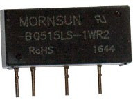 B0515LS-1WR2, DC-DC преобразователь 1Вт вх 5В вых 15В SIPплоский 1500В