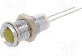 M.5030Y, Индикат.лампа: LED, выпуклый, Отв: d8мм, на печатную плату, латунь M.5030Y, Индикат.лампа: LED, выпуклый, Отв: d8мм, на печатную плату, латунь