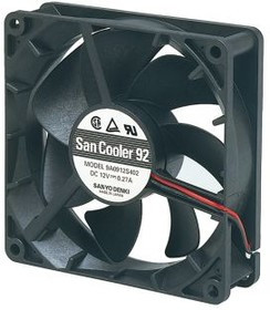 9G0912G102, DC Fans DC Axial Fan, 92x92x38mm, 12VDC, High Performance