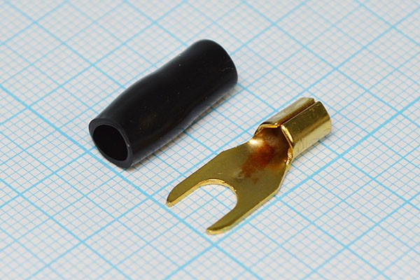 Клемма"U" d 5,3, 6,0S Au, черная