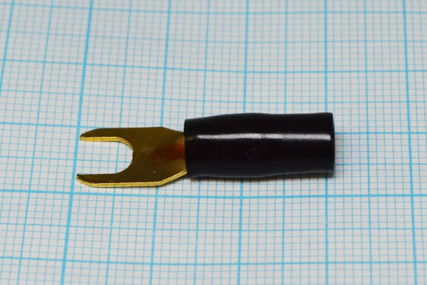 Клемма"U" d 5,3, 6,0S Au, черная