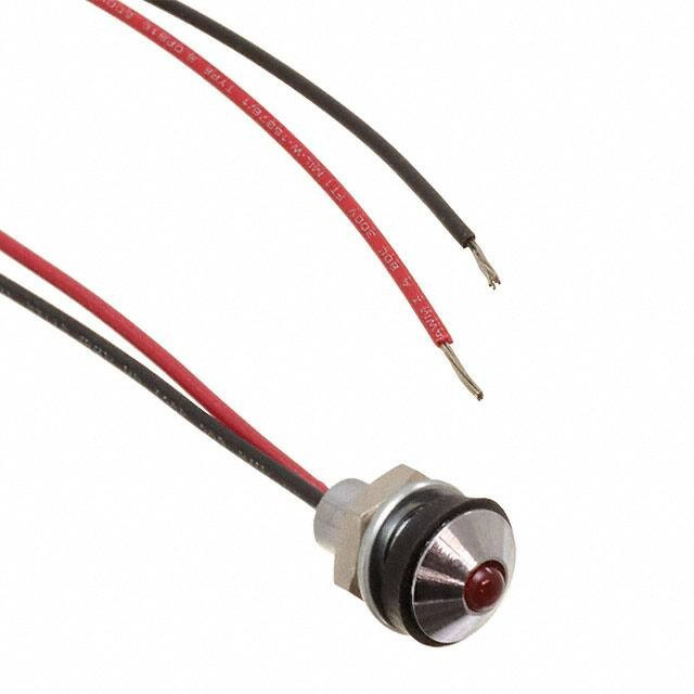 CD-1-2702-9908-I, LED PANEL INDICATOR, 6MM, RED, 12VDC