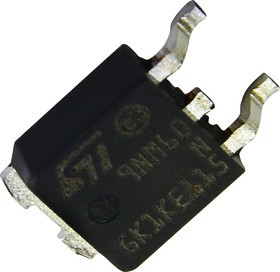 STD9NM60N, Силовой МОП-транзистор, N Канал, 600 В, 6.5 А, 0.63 Ом, TO-252 (DPAK), Surface Mount