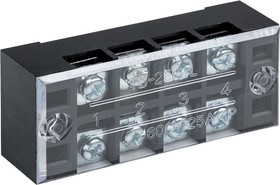 Терминал клеммный TB-2504 до 2.5мм2 25A 4 клеммные пары