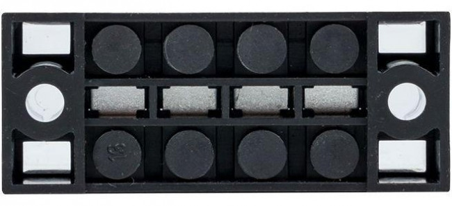 Терминал клеммный TB-2504 до 2.5мм2 25A 4 клеммные пары Терминал клеммный TB-2504 до 2.5мм2 25A 4 клеммные пары