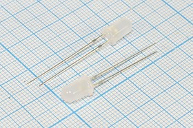 Светодиод 5 x 9, белый, 1000 мкд, угол 60, цвет линзы: матовый, DFL-5013UWW-1