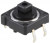SKHCBEA010, Black Button Tactile Switch, SPST 5 mA @ 12 V dc 0.8mm Snap-In