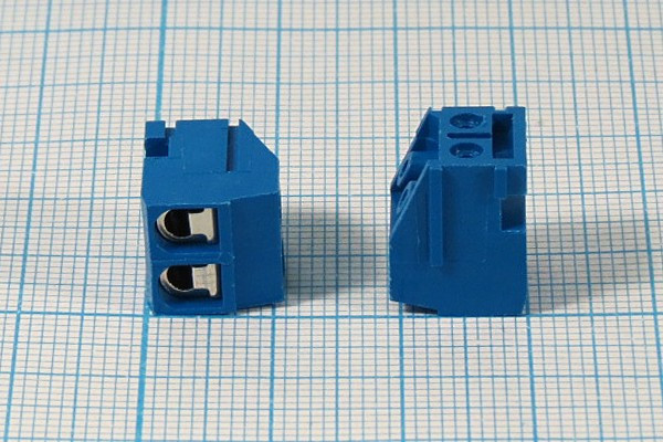 GS005-5,0-02P-12, Клеммник 2-контактный, 5мм, прямой; №2681 G клеммн наборный \\2C5 \плат\\GS005-5,0-02P-12\