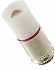 VC1512135UR3, LED BULB, MIDGET GROOVE, RED, T-1 3/4