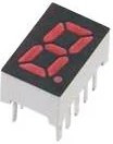LTS-4817CKR-P, LED Displays &amp; Accessories Sing Dig Red 631nm 0.39" Com Anode
