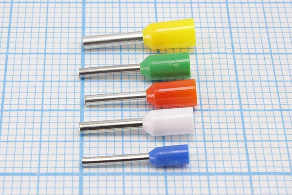 Наконечник кабельный 0,75x 8, 1,1, S 0,25, обжимной, белый, LT002508; №2599 клемма нак/каб 0,75x 8\1,1\S 0,25\обж\бел\LT002508