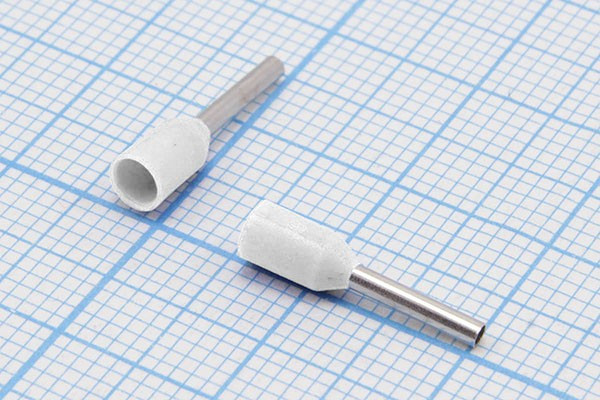 Наконечник кабельный 0,75x 8, 1,1, S 0,25, обжимной, белый, LT002508; №2599 клемма нак/каб 0,75x 8\1,1\S 0,25\обж\бел\LT002508