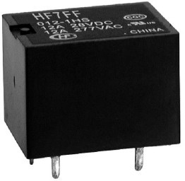 HF7FF/012-1ZTSF, Реле общего назначения Power PCB Relay SPDT Sealed 12VDC