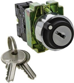 Переключатель BG73 3P с замком (возврат.) 2NO EKF xb2-bg73