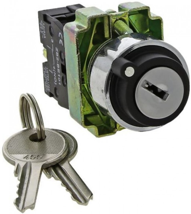 Переключатель BG73 3P с замком (возврат.) 2NO EKF xb2-bg73