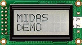 MC20805A6W-FPTLWI-V2, MC20805A6W-FPTLWI-V2 Alphanumeric LCD Alphanumeric Display, 2 Rows by 8 Characters MC20805A6W-FPTLWI-V2, MC20805A6W-FPTLWI-V2 Alphanumeric LCD Alphanumeric Display, 2 Rows by 8 Characters