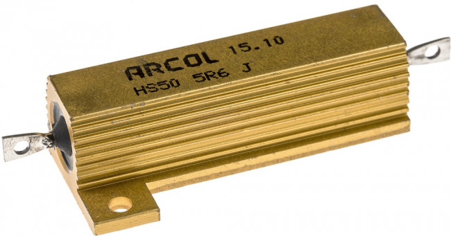 HS50 5R6 J, Wirewound Resistor 50W, 5.6Ohm, 5%