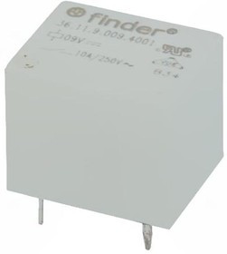 36.11.9.009.4011, Миниатюрное электромеханическое реле; монтаж на печатную плату; формат "кубик сахара"; 1CO 10A; Контакты AgSnO2; катушка 9